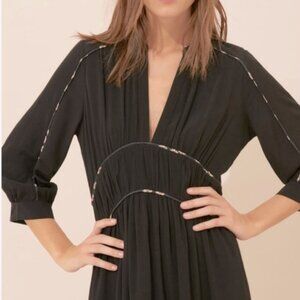 Ba&sh Elegant Black V-Neck Dress